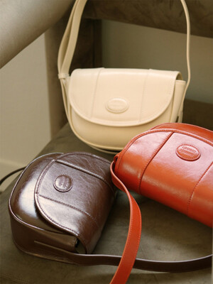 [단독]Classic Leather Half Moon mini Bag_ 3colors