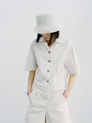 OVERSIZED SAFARI LINEN SHIRT