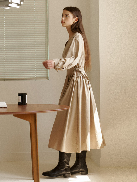 원피스,원피스 - 이슈넘버 (ISSUE NUMBER) - 4.57 Sienna dress (Latte)