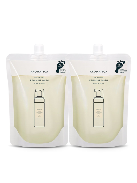 바디케어 - 아로마티카 (AROMATICA ) - 아로마티카 [1+1] 퓨어 앤 소프트 여성청결제 리필 500ml