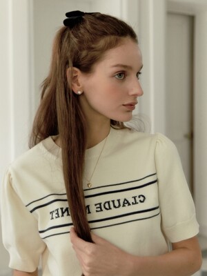 monet jacquard knit - ivory