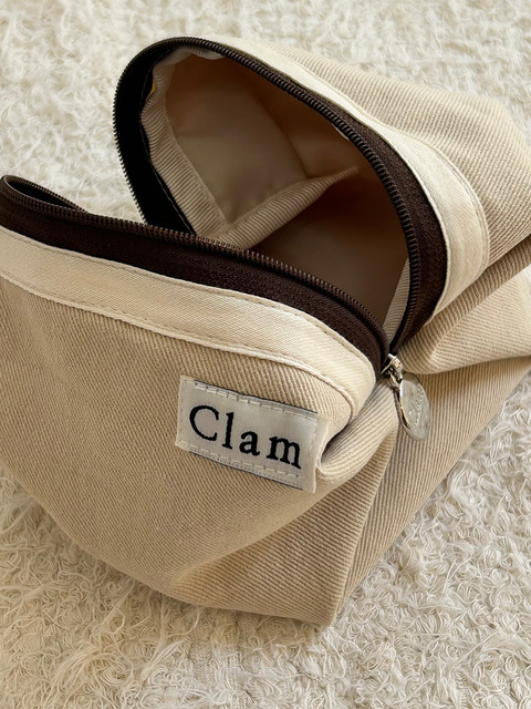 클러치 - 클램 (Clam) - Clam round pouch _ Ang butter