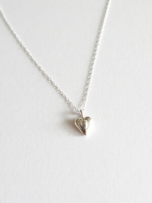 silver 925 Heart seed necklace