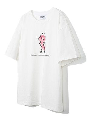 ANTS DRAWING T-SHIRT (OFF WHITE)