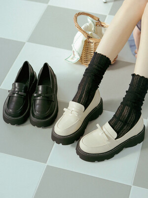 ljh7024 platform ribbon loafer _ 2colors