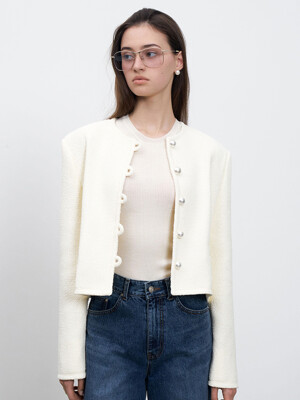 Pearl Button Round Jacket