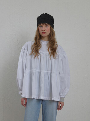CANCAN RIBBON BLOUSE(WT)