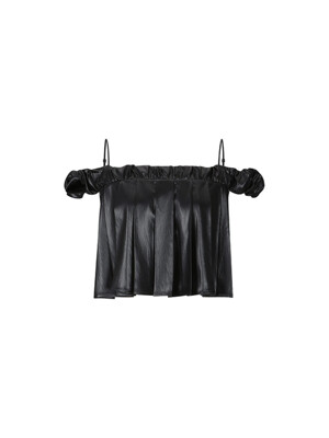 PLEATED TOP_BLACK