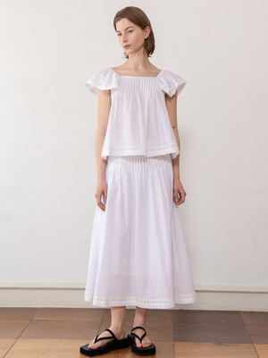 Cotton skirt_White