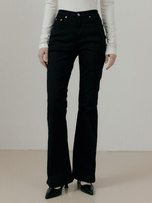 FRA SLIM DENIM PANTS BLACK