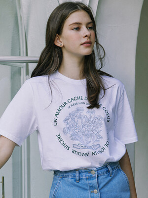 Marguerite Print T-shirt - White