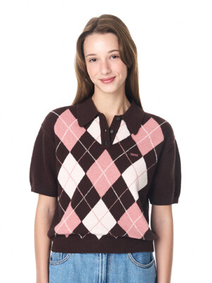 24FW ARGYLE COLLAR KNIT (2COLOR)