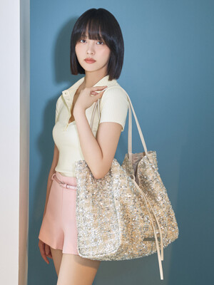 [김소현 PICK] 트윙클 스팽글 빅 숄더백 _ 2colors