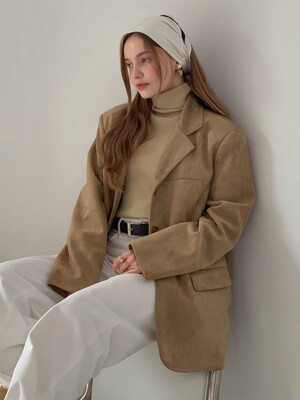 [기프티콘 증정] Suede Single Button Half Jacket (5colors) VCOAT_012