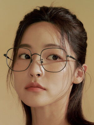 [illusionist] 오버사이즈 스퀘어 티타늄 그레이 안경테 IL8403 1010M