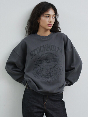 Stockholm Oversized fit Sweatshirt charcoal