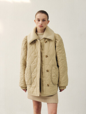 RTW REVERSIBLE QUILTED PADDING COAT_2COLORS