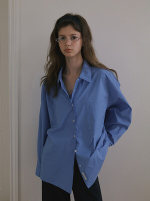 COTTON OVERSIZED SHIRTS_BLUE