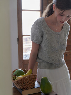 Suzan half cardigan (mint)