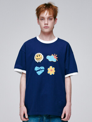 NEW ARCHIVE T-SHIRTS NAVY COMBI
