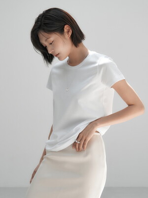 W_시그니처 클래식 & 베이직 핏 반소매 티셔츠 (155gsm) KLJT003