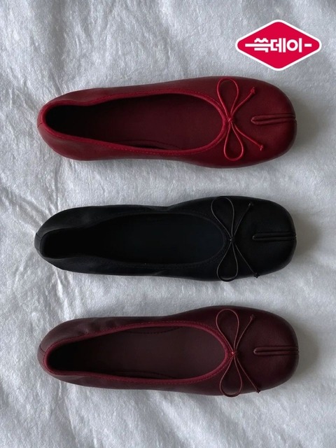 스퍼 [단독][주문폭주 7차 재입고] Split Bow Ribbon Banding Flat -WA9003 (8color)