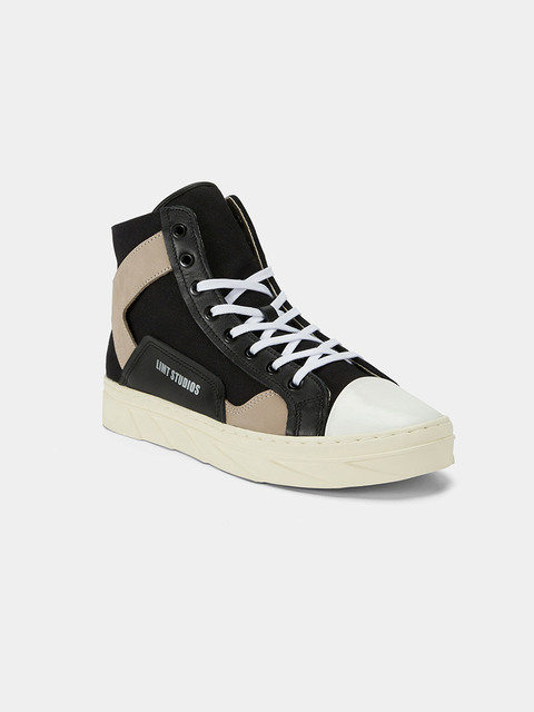  - 림트스튜디오 (LIMT STUDIOS) - CANVAS HIGH BLACK SNEAKERS