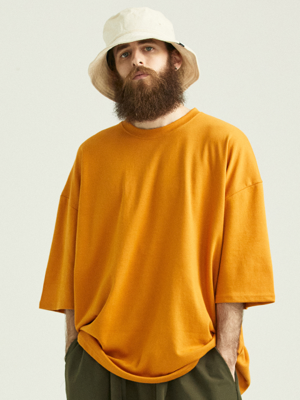 CB OVER BOX SHORT SLEEVE (MUSTARD)