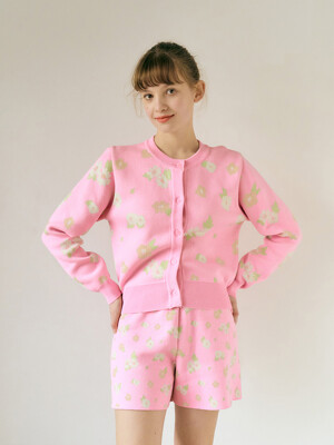 SPRING FLOWER CARDIGAN (PINK)