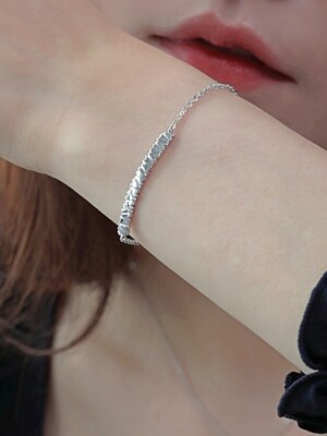 하트텍스쳐 팔찌 Heart texture band bracelet