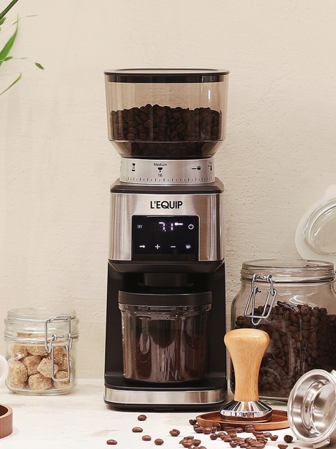 주방가전 - 리큅 (L`EQUIP) - 스테인리스 커피 그라인더 (원두분쇄기) LCG-C1802 