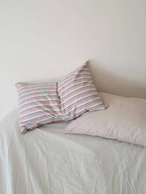 Multi stripe pillow cover