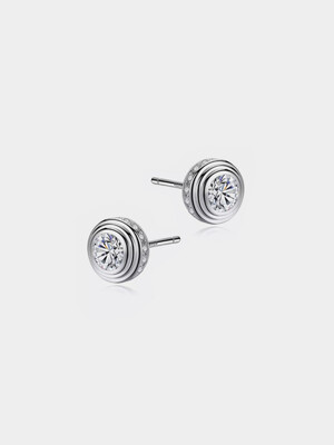 [Silver925] Turku Halo Earrings