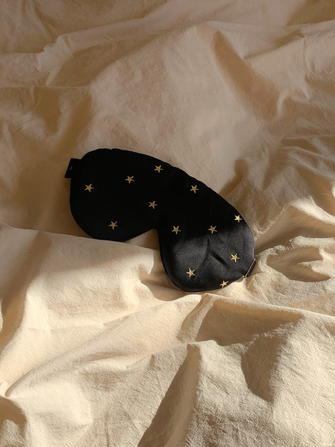 패브릭 - 노리 (nolee) - little star black sleep mask