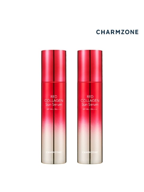 선케어 - 참존 (CHARMZONE) - [참존] 레드 콜라겐 선 세럼 50ML 1+1 / 촉촉한 선크림