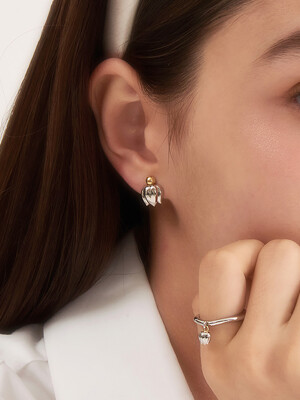 [silver925 post] bell flower earrings