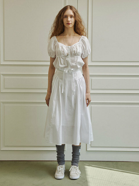 스커트 - 딜라이디  (delidi) - Ideale long skirt (white)