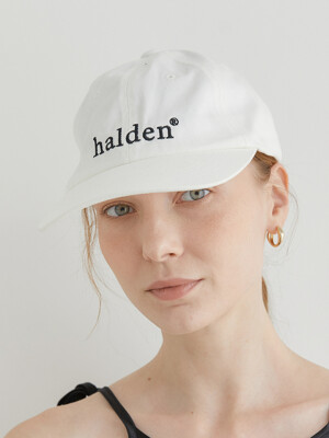 halden trademark logo ball cap (C001_white)