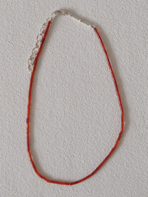BROWN BAMBOO NECKLACE