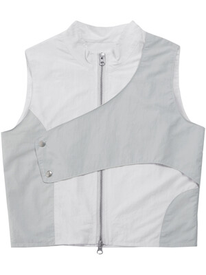 E97 Layered Flap Vest (FU-039_White)
