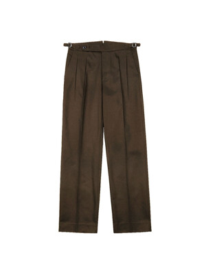 Reve Cotton Washed Trousers (Brown)