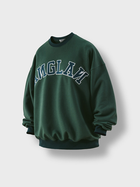 티셔츠,티셔츠,티셔츠,티셔츠 - 앵글런 (ANGLAN) - Applique Sweat Shirt - Green