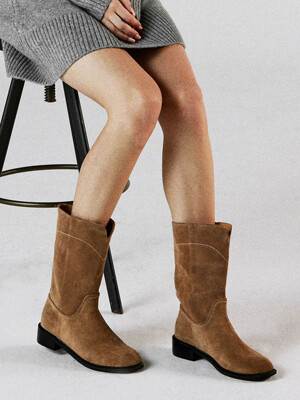 Minimal Western Middle Boots_ADS455_3.5cm