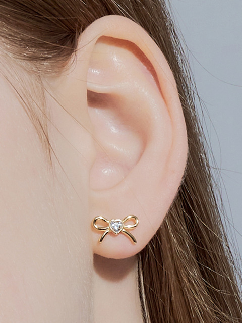 【engbrox】JOYFUL RIBBON CUBIC EARRING engbrox joyful ribbon cubic earring BMY1224 (ENGBROX/ピアス