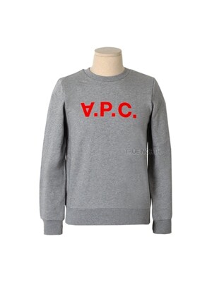 [아페쎄] 여성 COECQ F27750 PLA VPC 로고 맨투맨 티셔츠 그레이