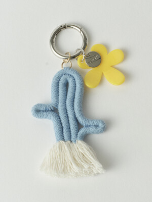 Cactus Keyring_Sky Blue