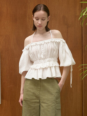 OFF-SHOULDER STRING BLOUSE(BL-4253)