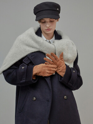 Suede Gloves Beige