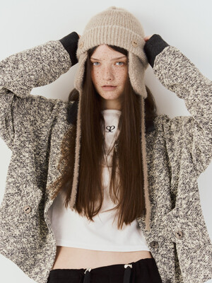 2-WAY EARFLAP BEANIE (BEIGE)