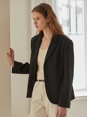 Overfit single jacket - Navy